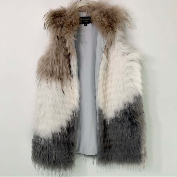 Linda Richards Unique Fox Fur Ombre Vest - Picture 2 of 12